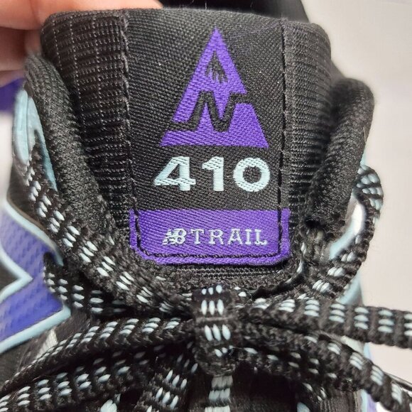 New Balance 410 Trail Running Shoes Womens 9.5 B Black With Purple/blue Accents - Picture 2 of 13